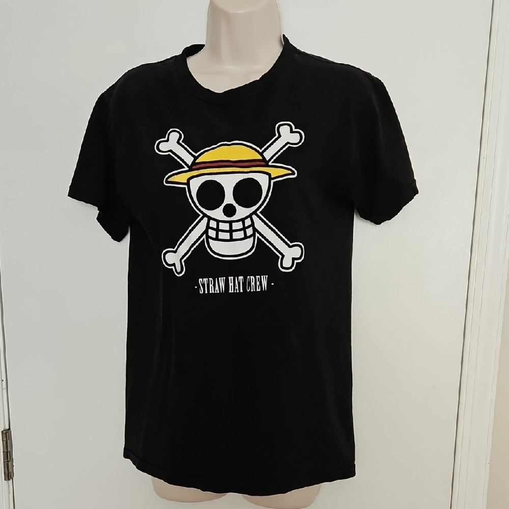 One Piece Straw Hat Crew Size S Jolly Roger, Skull & Crossbones
